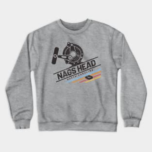 Fishing Reel for Fishing at Nags Head, North Carolina Crewneck Sweatshirt